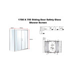 Essential Home Supply Ruby Glass Shower Screen