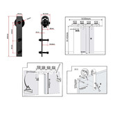 Essential Home Supply 180cm Sliding Barn Door Hardware Kit