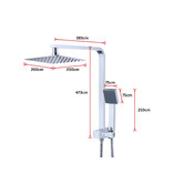 Essential Home Supply Chrome Gooseneck Short Twin Shower