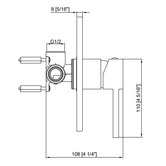 Essential Home Supply Lagoon Round Shower Mixer