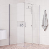 Essential Home Supply Pearl Glass Shower Screen