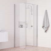 Essential Home Supply Pearl Glass Shower Screen