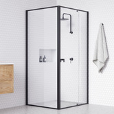 Essential Home Supply 106cm Lapis Glass Shower Screen