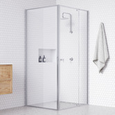 Essential Home Supply 106cm Lapis Glass Shower Screen