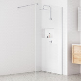 Essential Home Supply Amethyst Glass Shower Screen