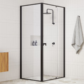 Essential Home Supply 82cm Lapis Glass Shower Screen