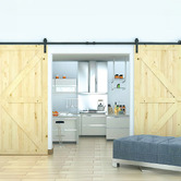 Essential Home Supply 360cm Sliding Barn Door Hardware Kit