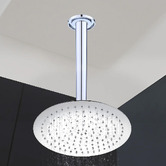 Essential Home Supply 300mm Chrome Round Stainless Steel Shower Head