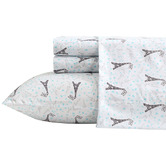 Betsey Johnson Je Taime Paris Sheet Set