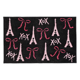 Betsey Johnson Bows in Paris Bath Mat