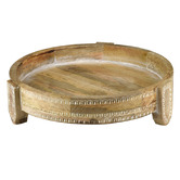 Hub Living Colton Mango Wood Footed Tray