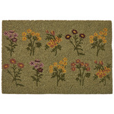 Hub Living Wildflowers Coir Doormat
