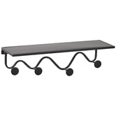 Hub Living Solene Floating Shelf with Hooks
