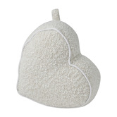 Hub Living Luella Ivory Boucle Heart Weighted Door Stop