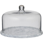 Hub Living Milo Marble &amp; Glass Cake Dome
