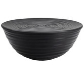 Guzzini Black Guzzini Earth Serving Bowl with Lid
