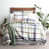 Pearl Mantels Checkered Lauren Cotton Quilt Cover Set