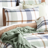Pearl Mantels Checkered Lauren Cotton Quilt Cover Set