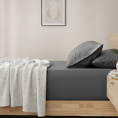 Pearl Mantels Nilda Egyptian Cotton Sateen Fitted Sheet Set