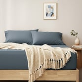 Pearl Mantels Nilda Egyptian Cotton Sateen Fitted Sheet Set