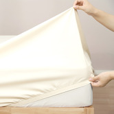 Pearl Mantels Nilda Egyptian Cotton Sateen Fitted Sheet Set