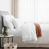 Pearl Mantels Ivory Celeste Cotton Quilt Cover Set