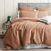Pearl Mantels Rust Celeste Cotton Quilt Cover Set
