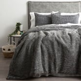 Pearl Mantels Grey Boronia Stonewashed Cotton Comforter Set