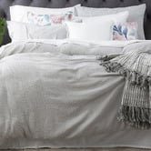 Chiswick Living Silver Solana Cotton Quilt Cover Set