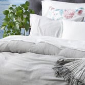 Chiswick Living Silver Solana Cotton Quilt Cover Set