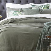 Chiswick Living Fern Solana Cotton Quilt Cover Set