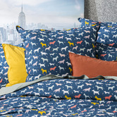 Chiswick Living Novelty European Vintage-Washed Cotton Quilt Cover Set