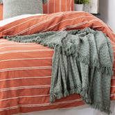 Chiswick Living Paprika Vintage-Washed Hudson Cotton Chenille Quilt Cover Set