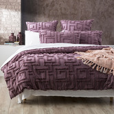 Chiswick Living Grape Riley Cotton Quilt Cover Set