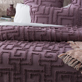 Chiswick Living Grape Riley Cotton Quilt Cover Set