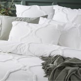Chiswick Living White Moroccan Cotton Quilt Cover Set