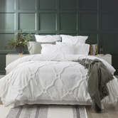 Chiswick Living White Moroccan Cotton Quilt Cover Set
