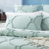 Chiswick Living Sage Moroccan Cotton Quilt Cover Set