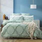 Chiswick Living Sage Moroccan Cotton Quilt Cover Set