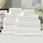 Chiswick Living 14 Piece Ridgestone Cotton Bathroom Towel Set