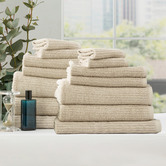Chiswick Living 14 Piece Ridgestone Cotton Bathroom Towel Set