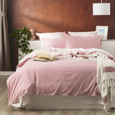 Chiswick Living Rose Essentials Vintage Stonewashed Reversible Quilt Cover Set