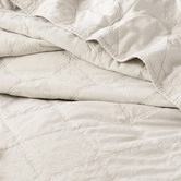 Chiswick Living Dove Attwood Vintage Stonewashed Quilted Cotton Coverlet Set