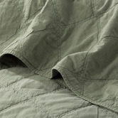 Chiswick Living Fern Attwood Vintage Stonewashed Quilted Cotton Coverlet Set