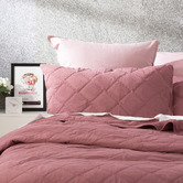 Chiswick Living Rose Attwood Vintage Stonewashed Quilted Cotton Coverlet Set