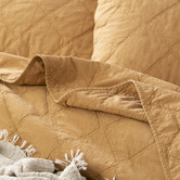 Chiswick Living Wood Attwood Vintage Stonewashed Quilted Cotton Coverlet Set