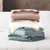 Chiswick Living Lexico Waffle Cotton Blanket