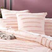 Chiswick Living Blush Classic Vintage Washed Tufted Cotton Quilt Cover Set
