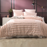 Chiswick Living Blush Classic Vintage Washed Tufted Cotton Quilt Cover Set