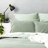 Chiswick Living Essentials Vintage Stonewashed Reversible European Pillowcase